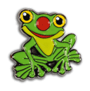 Red Nose Day Frog Pin