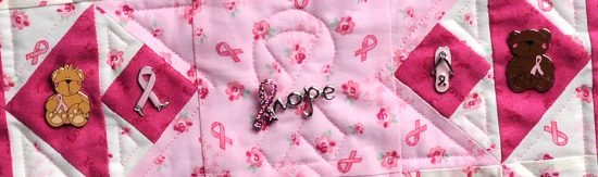 Pink Ribbon Pin Quiltlet