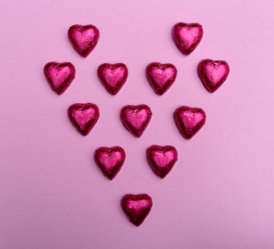 Chocolate Hearts Sml