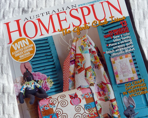 April Homespun Cover