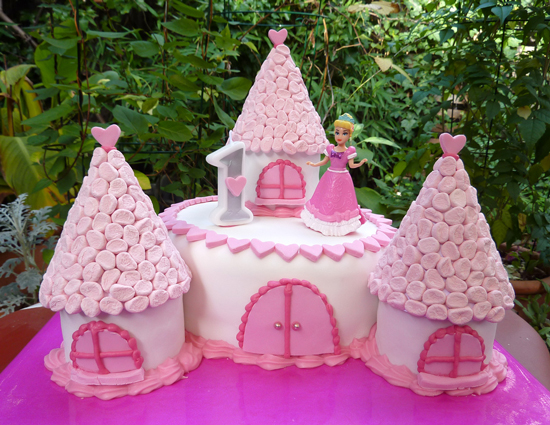 Amelia's Princess Castle Cake