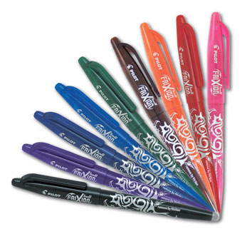 The Quilted Bear Heat Erasable Pens – 5 Friction & Heat Erasable